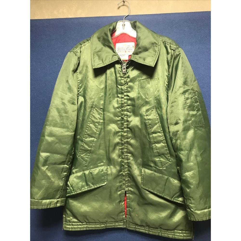Golden Fleece Industrial Outerwear Green Work Jacket Sz 38 Made‎ USA READ